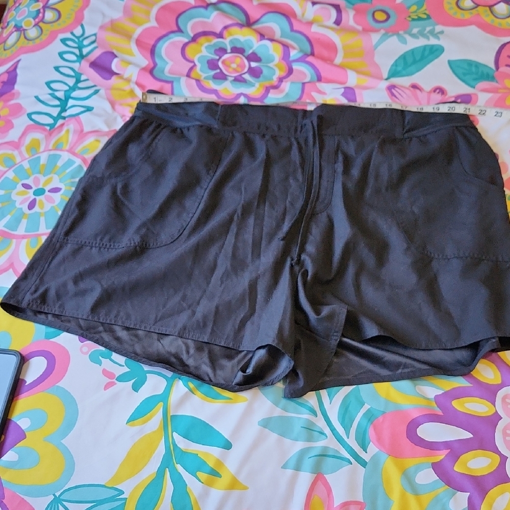 Tummy Control Black Swim Shorts